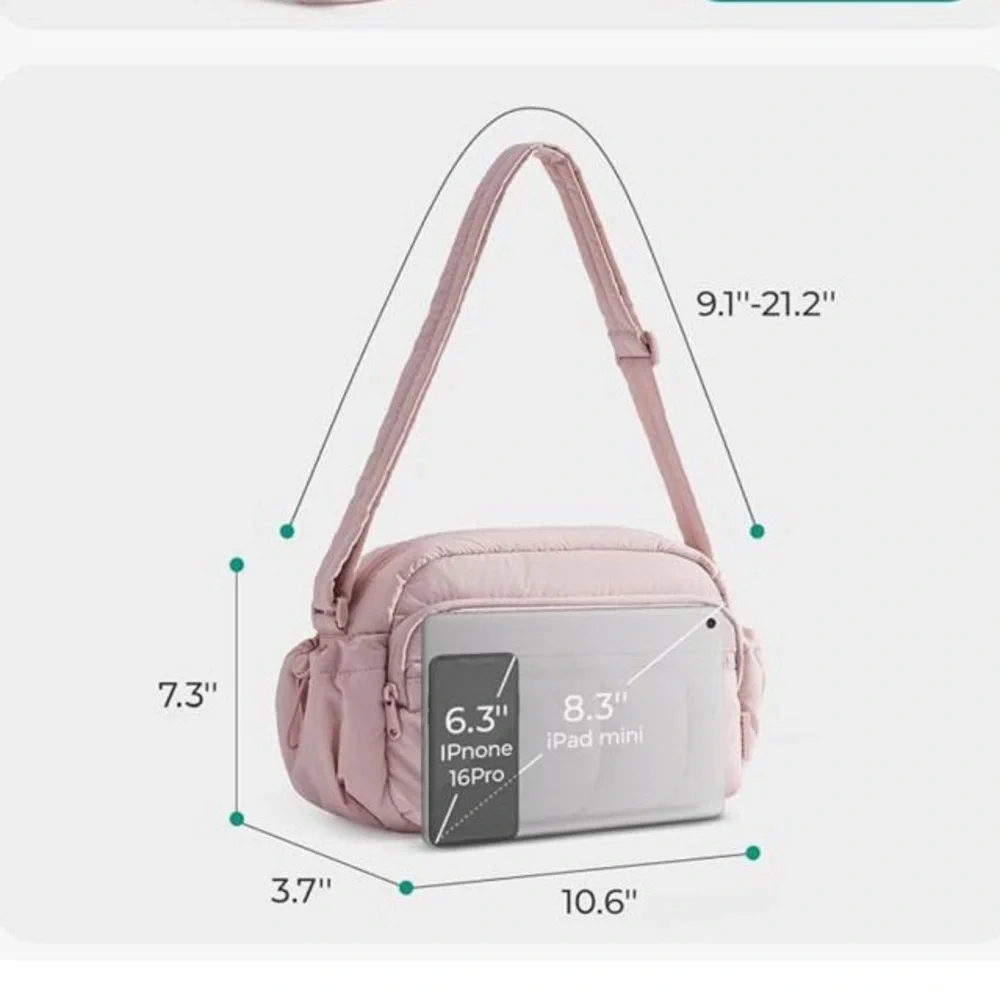 NWT Black Quilted Crossbody Bag - Picture 2 of 7